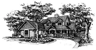 Country house plans 15-422 - front exterior, 3,233 sq ft, 4 bed, 4 bath house plans | Monster House Plans