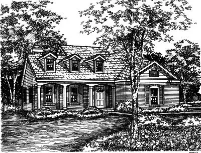 Country house plans 15-447 - front exterior, 1,999 sq ft, 4 bed, 2 bath house plans | Monster House Plans
