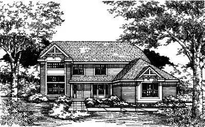 Contemporary house plans 15-453 - front exterior, 3,002 sq ft, 5 bed, 3 bath house plans | Monster House Plans