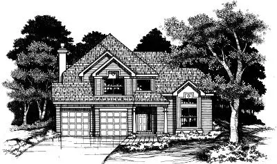 Contemporary house plans 15-467 - front exterior, 2,362 sq ft, 5 bed, 3 bath house plans | Monster House Plans