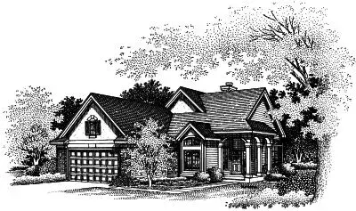 Country house plans 15-476 - front exterior, 1,795 sq ft, 2 bed, 2 bath house plans | Monster House Plans