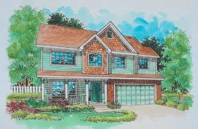 Contemporary house plans 15-515 - front exterior, 2,510 sq ft, 4 bed, 2 bath house plans | Monster House Plans