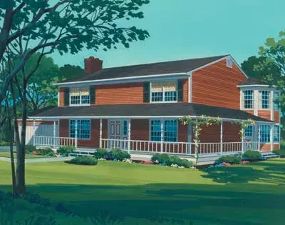 Country house plans 15-532 - front exterior, 2,241 sq ft, 3 bed, 2 bath house plans | Monster House Plans
