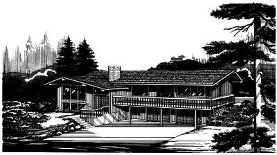 Contemporary house plans 15-553 - front exterior, 2,754 sq ft, 3 bed, 3 bath house plans | Monster House Plans