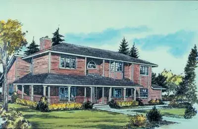 Country house plans 15-569 - front exterior, 2,659 sq ft, 3 bed, 2 bath house plans | Monster House Plans