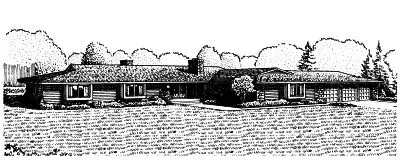 Ranch house plans 15-576 - front exterior, 3,735 sq ft, 4 bed, 3 bath house plans | Monster House Plans