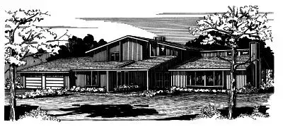 Contemporary house plans 15-584 - front exterior, 2,930 sq ft, 4 bed, 3 bath house plans | Monster House Plans