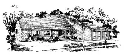 Contemporary house plans 15-589 - front exterior, 2,645 sq ft, 4 bed, 3 bath house plans | Monster House Plans