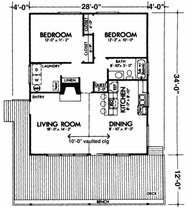 Contemporary Style Floor Plans 15-614