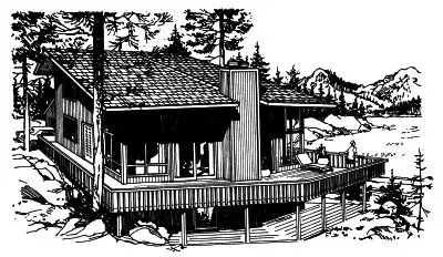 Contemporary house plans 15-618 - front exterior, 1,834 sq ft, 3 bed, 2 bath house plans | Monster House Plans