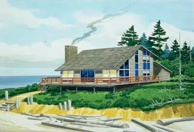 Contemporary house plans 15-626 - front exterior, 1,552 sq ft, 3 bed, 2 bath house plans | Monster House Plans