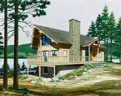 Contemporary house plans 15-643 - front exterior, 1,933 sq ft, 3 bed, 2 bath house plans | Monster House Plans