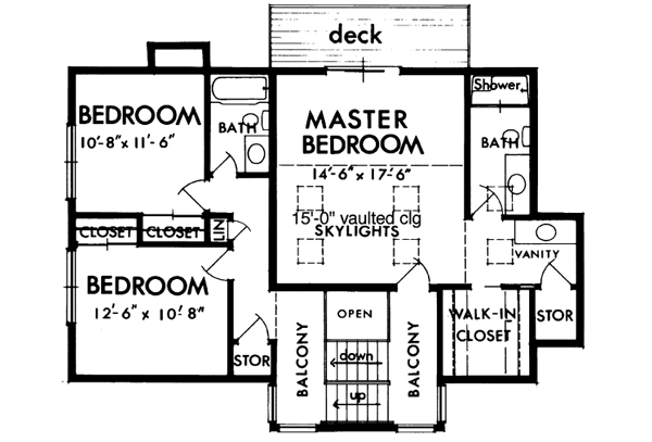 Upper/Second Floor Plan:15-650