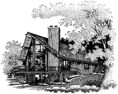 Contemporary house plans 15-660 - front exterior, 2,200 sq ft, 4 bed, 2 bath house plans | Monster House Plans