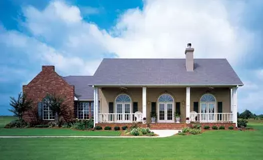 Southern house plans 15-674 - front exterior, 2,400 sq ft, 4 bed, 3 bath house plans | Monster House Plans