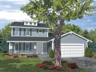 Traditional house plans 15-690 - front exterior, 1,701 sq ft, 4 bed, 2 bath house plans | Monster House Plans