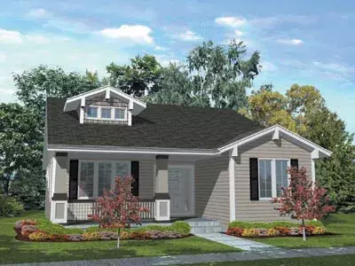 Craftsman house plans 15-695 - front exterior, 1,800 sq ft, 3 bed, 2 bath house plans | Monster House Plans
