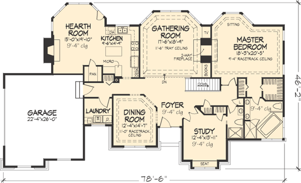 Main Floor Plan: 15-736