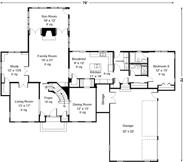 Main Floor Plan: 15-740
