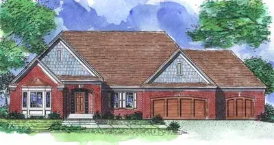 Ranch house plans 15-743 - front exterior, 2,092 sq ft, 2 bed, 2 bath house plans | Monster House Plans