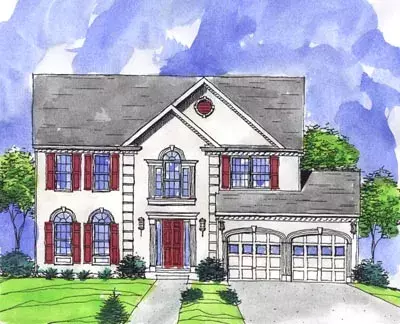 Southern Colonial house plans 15-744 - front exterior, 2,220 sq ft, 4 bed, 2 bath house plans | Monster House Plans