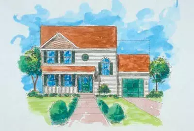 Southern house plans 15-745 - front exterior, 1,292 sq ft, 3 bed, 2 bath house plans | Monster House Plans