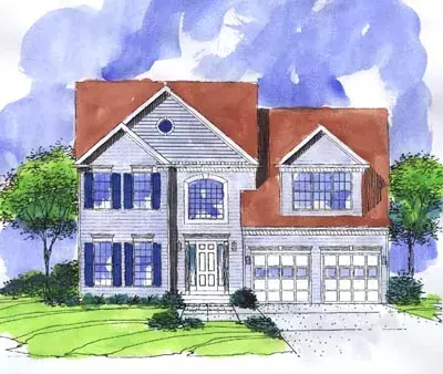 Southern Colonial house plans 15-747 - front exterior, 2,030 sq ft, 3 bed, 2 bath house plans | Monster House Plans