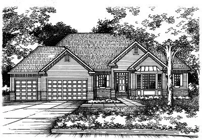 Traditional house plans 15-754 - front exterior, 1,920 sq ft, 1 bed, 1 bath house plans | Monster House Plans