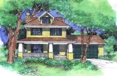 Craftsman house plans 15-790 - front exterior, 1,609 sq ft, 3 bed, 2 bath house plans | Monster House Plans