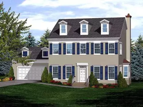 Southern Colonial house plans 15-793 - front exterior, 2,526 sq ft, 3 bed, 2 bath house plans | Monster House Plans