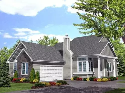 Traditional house plans 15-809 - front exterior, 1,941 sq ft, 3 bed, 2 bath house plans | Monster House Plans