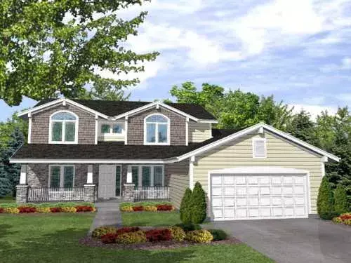 Craftsman house plans 15-813 - front exterior, 2,531 sq ft, 4 bed, 3 bath house plans | Monster House Plans
