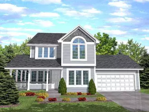 Traditional house plans 15-820 - front exterior, 1,638 sq ft, 4 bed, 3 bath house plans | Monster House Plans
