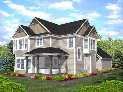 Country house plans 15-823 - front exterior, 2,326 sq ft, 4 bed, 2 bath house plans | Monster House Plans
