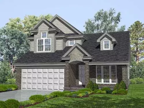 Traditional house plans 15-832 - front exterior, 1,743 sq ft, 3 bed, 2 bath house plans | Monster House Plans