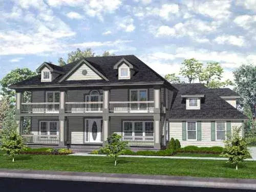 Southern house plans 15-836 - front exterior, 2,463 sq ft, 3 bed, 2 bath house plans | Monster House Plans