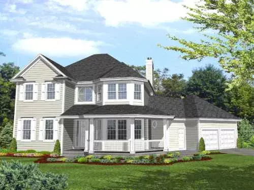 Traditional house plans 15-861 - front exterior, 2,812 sq ft, 3 bed, 2 bath house plans | Monster House Plans
