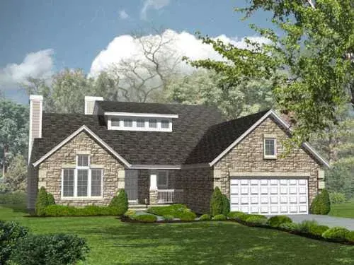 Traditional house plans 15-866 - front exterior, 2,125 sq ft, 3 bed, 2 bath house plans | Monster House Plans