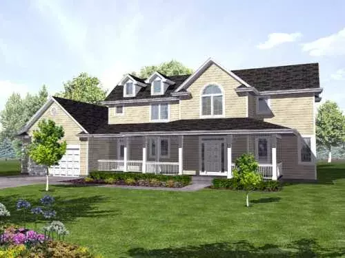 Country house plans 15-879 - front exterior, 2,218 sq ft, 3 bed, 2 bath house plans | Monster House Plans
