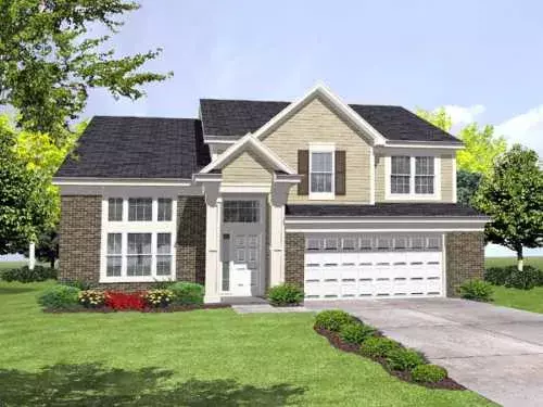 Traditional house plans 15-892 - front exterior, 2,297 sq ft, 4 bed, 2 bath house plans | Monster House Plans