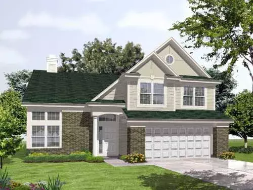 Traditional house plans 15-894 - front exterior, 2,596 sq ft, 4 bed, 2 bath house plans | Monster House Plans