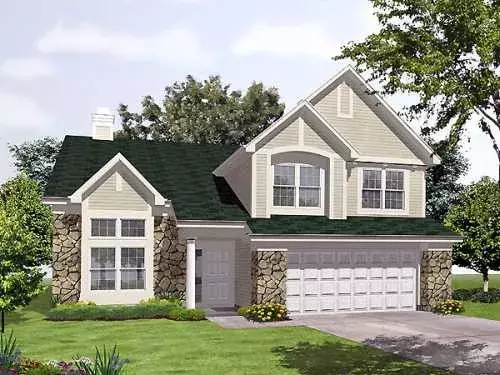 Traditional house plans 15-895 - front exterior, 2,596 sq ft, 4 bed, 2 bath house plans | Monster House Plans