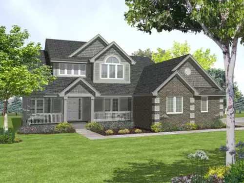 Traditional house plans 15-908 - front exterior, 2,267 sq ft, 3 bed, 2 bath house plans | Monster House Plans