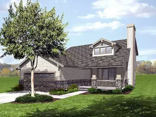 Craftsman house plans 15-922 - front exterior, 1,911 sq ft, 4 bed, 2 bath house plans | Monster House Plans