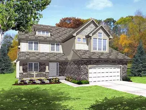 Craftsman house plans 15-924 - front exterior, 2,295 sq ft, 3 bed, 2 bath house plans | Monster House Plans