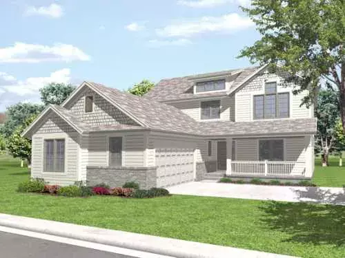 Craftsman house plans 15-925 - front exterior, 2,346 sq ft, 3 bed, 2 bath house plans | Monster House Plans