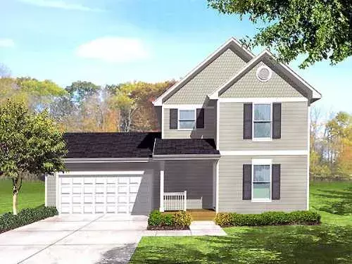 Traditional house plans 15-931 - front exterior, 1,046 sq ft, 3 bed, 1 bath house plans | Monster House Plans