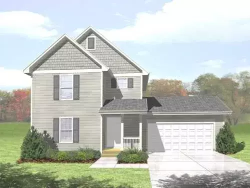 Traditional house plans 15-937 - front exterior, 1,277 sq ft, 3 bed, 1 bath house plans | Monster House Plans