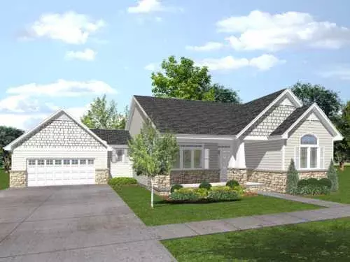 Craftsman house plans 15-947 - front exterior, 1,853 sq ft, 3 bed, 2 bath house plans | Monster House Plans