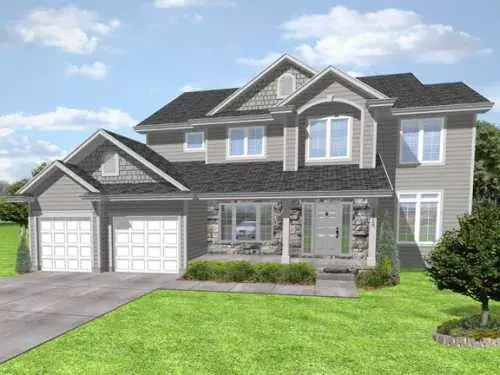 Traditional house plans 15-948 - front exterior, 2,679 sq ft, 4 bed, 2 bath house plans | Monster House Plans